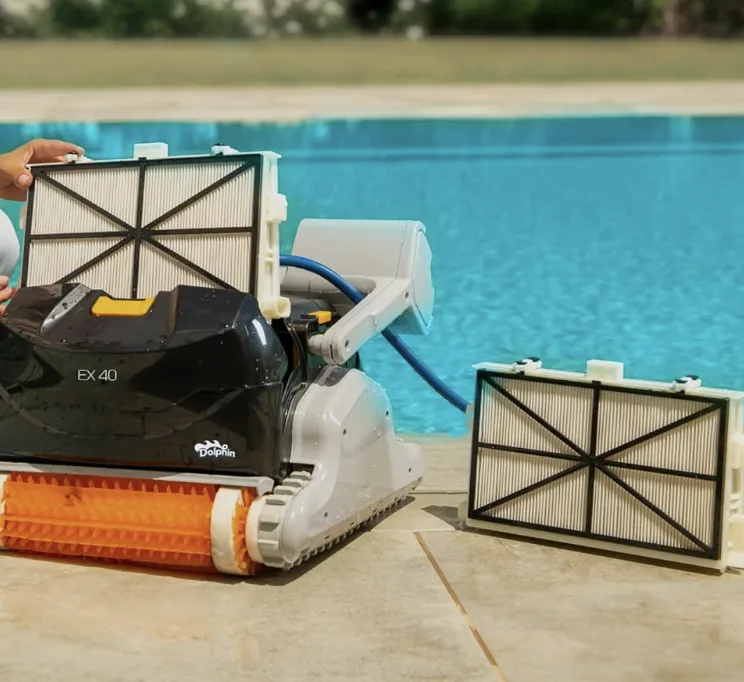 PowerStream du Dolphin EX40 — nettoyage ligne d'eau