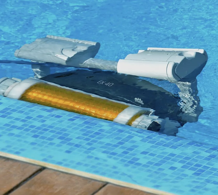 Chariot inclus Dolphin EX40 — rangement brosses et câble